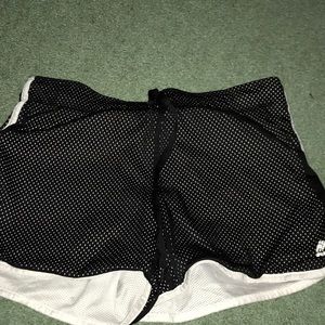 Black athletic shorts